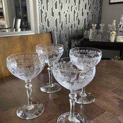 Vintage Cocktail Coupes