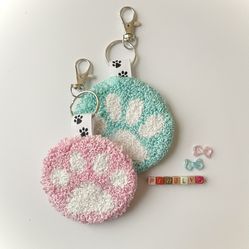 Paw Print Keychains - Dog Mom 🐾 Dog Dad