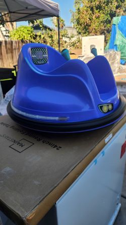 Flybar 6V Bumper Car for Toddlers Purple, Electric Ride on Toy for Kids Ages 1.5-4 w/ LED Lights & Safety Belt, 360 Degree Spin, Max Weight of 66 lbs
