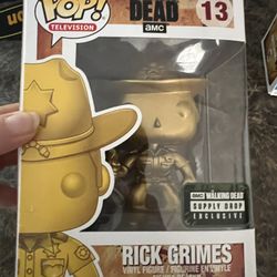 Walking Dead GOLD Rick Grimes Funko Pop
