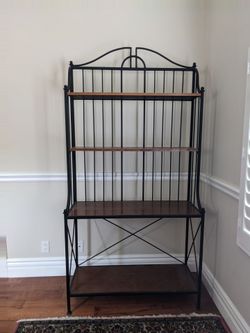 Bakers Rack - metal and wood