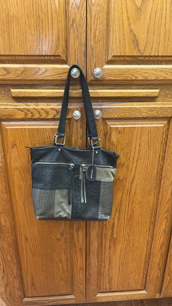 Patchwork Leather Tote Bag