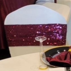Sequin Chair Bands 150 Pcs Total 3 Sets Of 50 Each