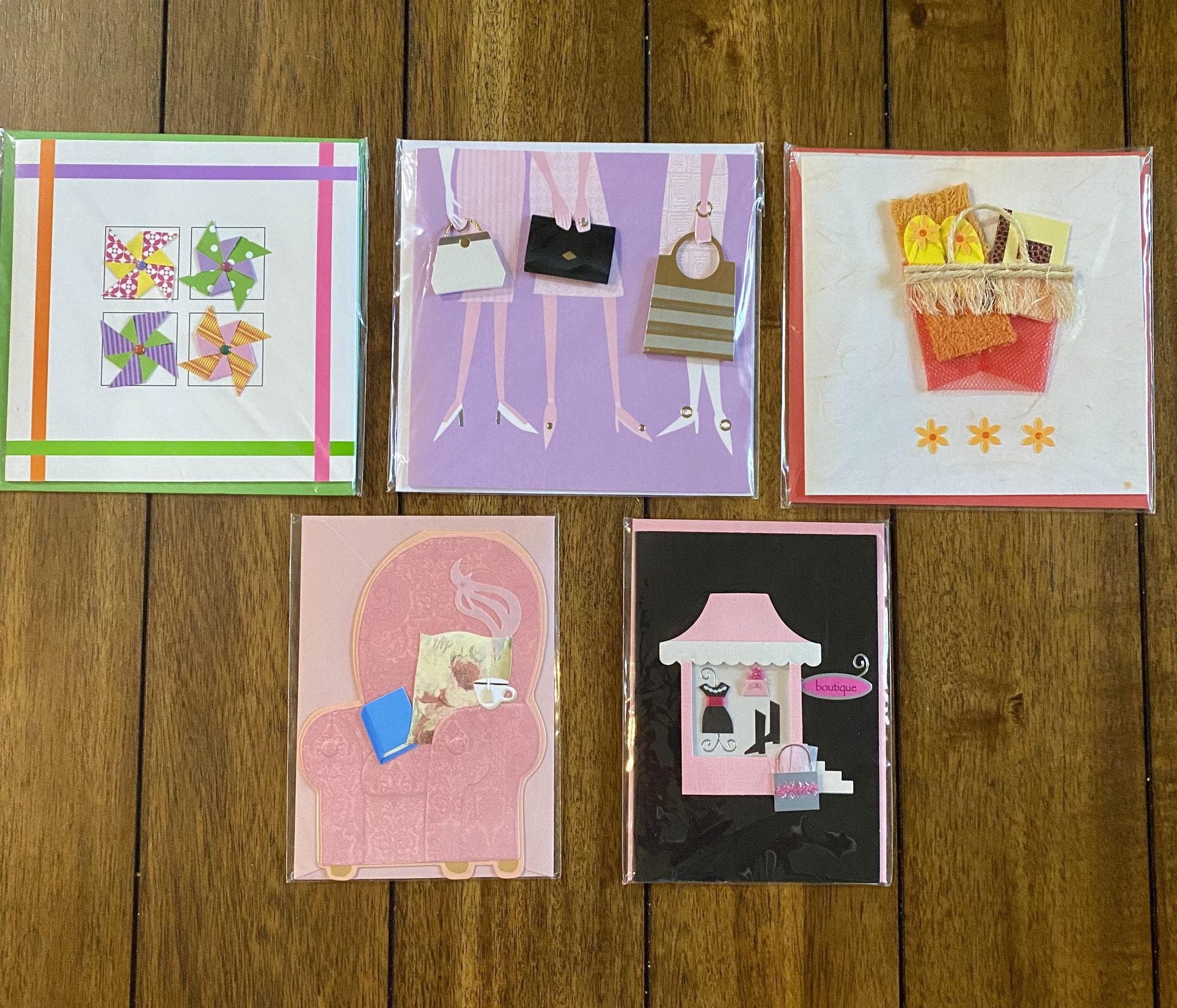 “New Handmade 3D Cards with Envelopes”