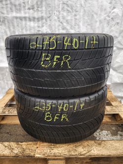 275 40ZR 17 USED TIRES BF GOODRICH 2754017 USED TIRES (PAIR) MOUNT BALANCE INCLUDED