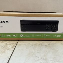Sony - STRDH190-2-Ch. Stereo Receiver with Bluetooth & Phono Input for Turntables - Black