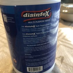Disinfex Multi Purpose Wipes $25  For All The Box That Has 12 Or $3 Each Wipes 