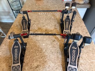 DW 8000 Double Bass Drum Pedals – Pair