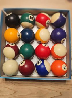 Vintage Aramith Billiard Pool Ball Set – Made in Belgium + Extra Set Included