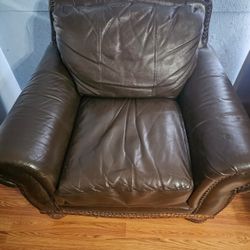 Real Leather Living Room Chair