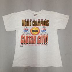 Houston Rockets Vintage Shirt Large 1994