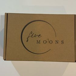 Five Moons Luxury Decorative Faux Books – Set of 4 – Coffee Table / Shelf Decor – Modern Black – NEW