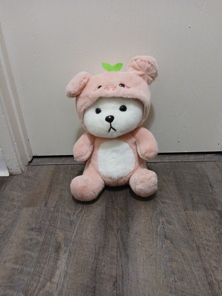 Cute Pink Piglet Teddy Bear