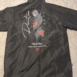Primitive Naruto Shippuden Itachi Blk Coach Jacket Anime Manga Collab Sz L 00s