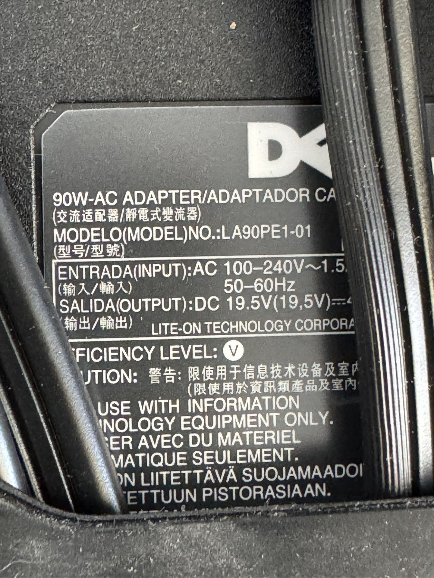 Dell AC Adapter Model LA90PE1-01 with output 19.5V 4.62A - Wall Plug Included