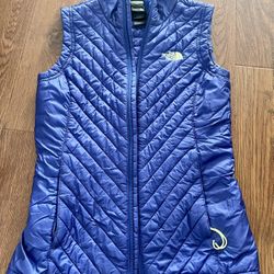 North Face Kayla Quilted Vest (Sz XS, Tech Blue)