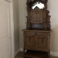 Antique French Louis XV Sideboard Bar Buffet 