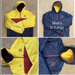 🔥 NIKE FC Barcelona Reversible Jacket Messi Men's XL NEW 🔥