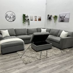 Gray Sectional Couch - Free Delivery 🚚 