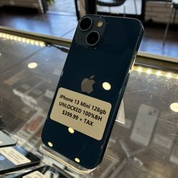 iPhone 13 Mini 128gb Unlocked 100% Battery Health Original Apple 🍎 Battery 