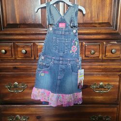 Girls 5/6 Barbie Overalls Dress
