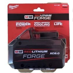 Milwaukee M18 REDLITHIUM FORGE XC 8.0ah BATTERY 