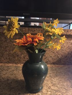 Fake flowers in vase