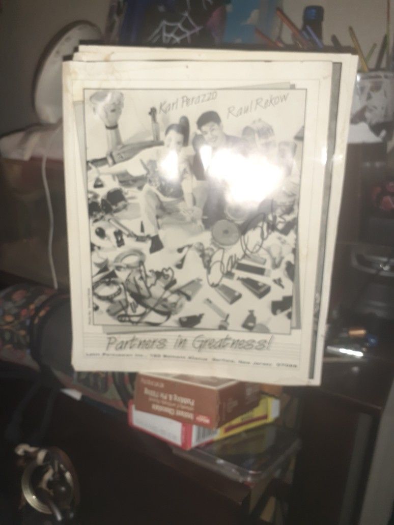 Karl  Perazzo , Raul Rekow And Armando Peraza . Autographed 