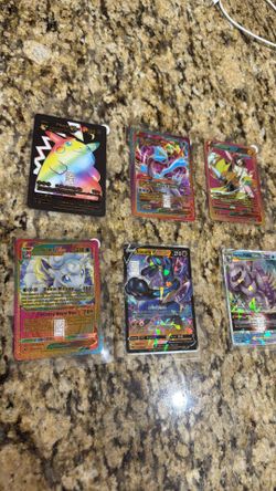 7 Pokémon cards with gram of silver in each