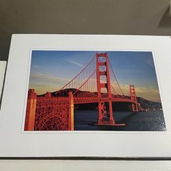 San Francisco Golden Gate Bridge Print Photo New In Plastic 8 1/2 X 11