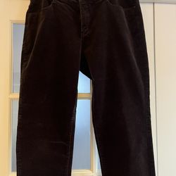 Women’s 14S Croft & Barrow Brown Corduroy Pants – Like New