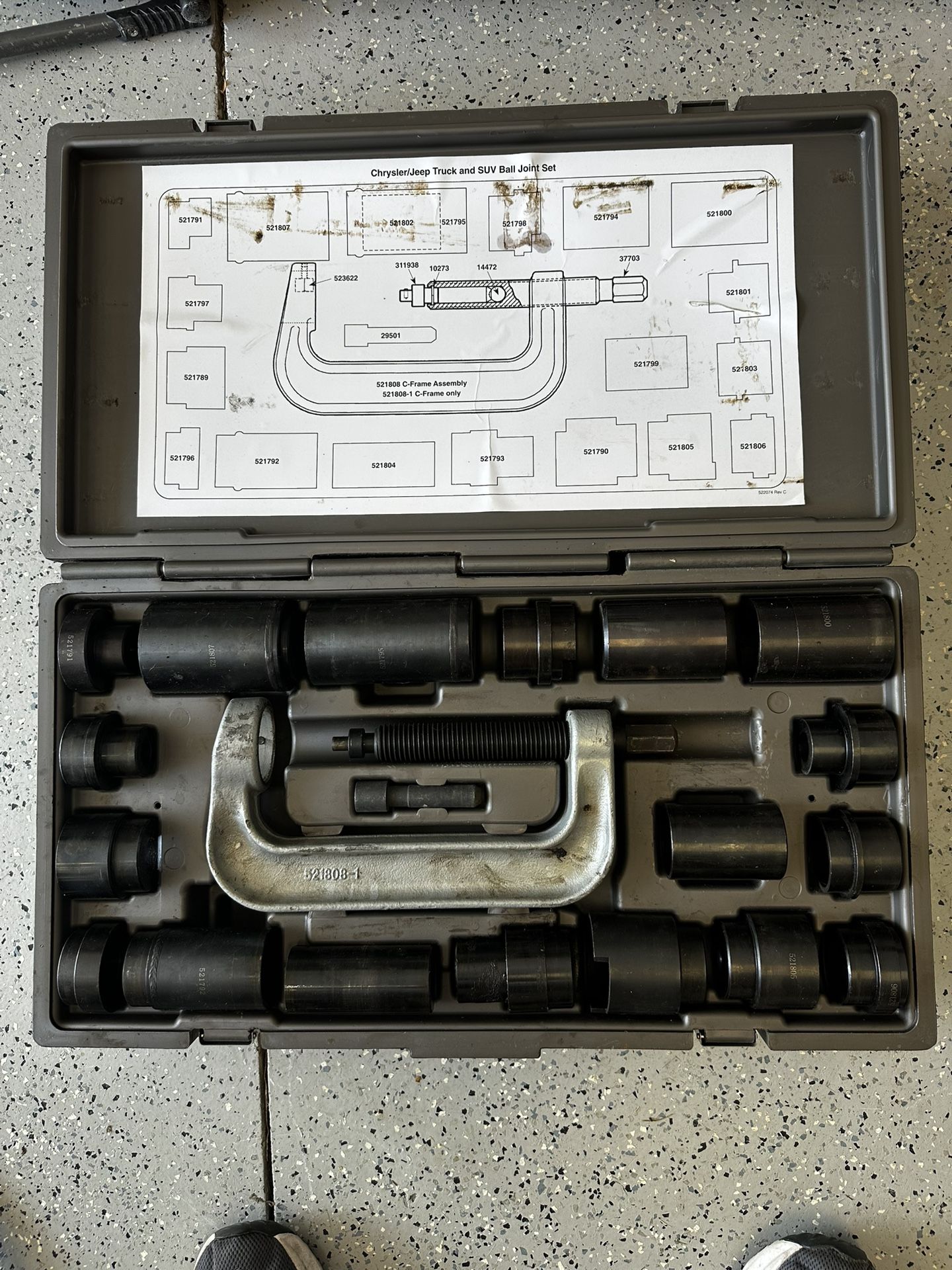 MAC Tools Ball Joint Tool Set Chrysler/Jeep, Truck & SUV