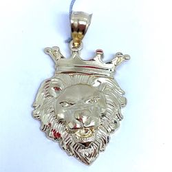 10Kt Yellow Gold Lion Face Pendant 5.74g 200226/38
