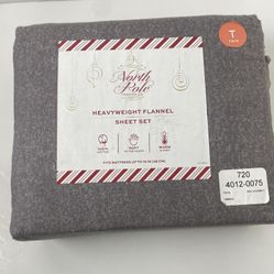 BRAND NEW North Pole Heavyweight Flannel Sheet Set