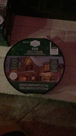 Multicolor Icicle Lights