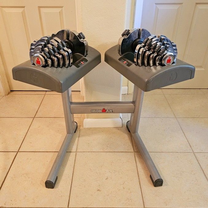 OBO 55 Lb IronMan Adjustable Dumbells for Sale in Tamarac FL