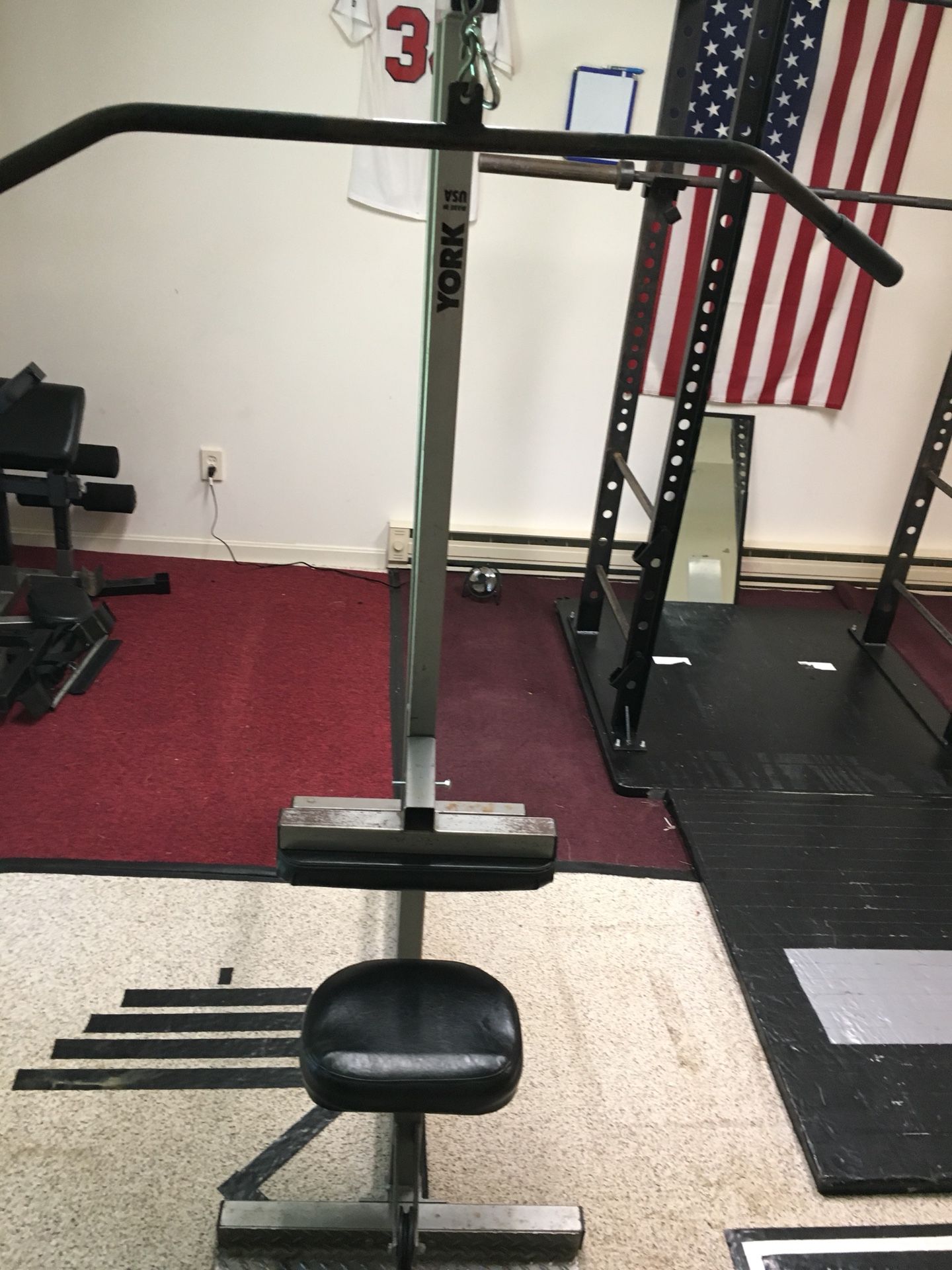 York Lat Pulldown Machine w/ Attachments