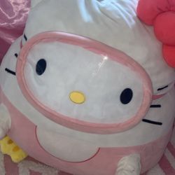 Squishymallows Hello Kitty In Scuba Mask And Flippers 