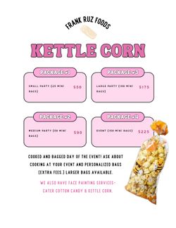 Mini Kettle Corn