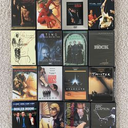 DVD assortment, 16 In Total All Mint Condition Some Never Opened