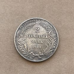  Coin 2 Mark 1894 New Guinea