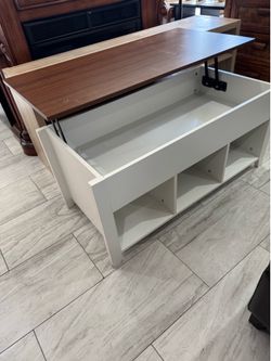 Coffee Table lide come up for storage