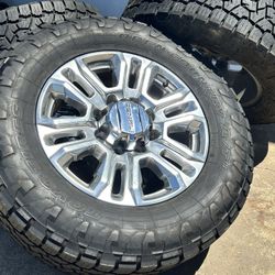 20" GMC Sierra Denali 2500HD 3500 OEM 5957 wheels rims Toyo LT295/65R20 45%