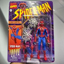 Marvel Legends Spider Man: Retro Collection Spider-Man Cel Shaded (Retro) Action Figure