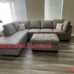 Sectional Sofa With Ottoman 