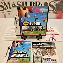 Nintendo DS New Super Mario Bros Video Game Complete