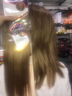 Human hair clips