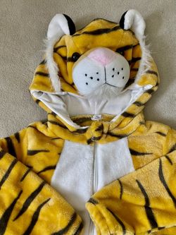 Baby Yellow Tiger Onesie Outfit For 3 Year Old