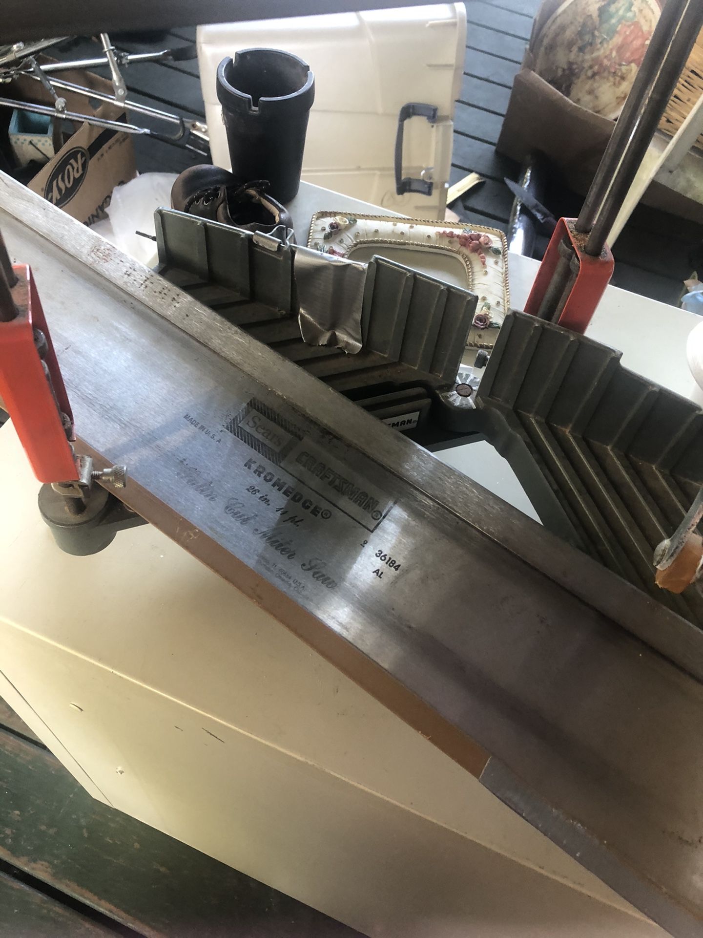 VINTAGE CRAFTSMAN MITER BOX & 26" CRAFTSMAN KROMEDGE SAW for Sale in Social Circle, GA OfferUp