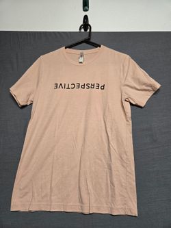 Bella Canvas Perspective Graphic T Shirt Peach Women's M